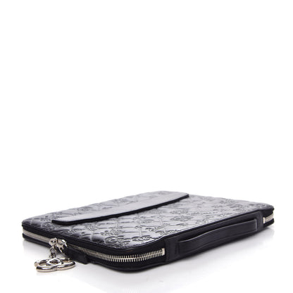 Chanel Calfskin Embossed Lucky Symbols iPad Case Black 4 of 6