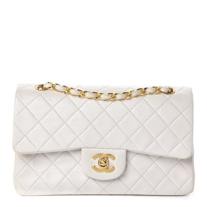 Chanel Lambskin Quilted Small Double Flap White 1 of 18