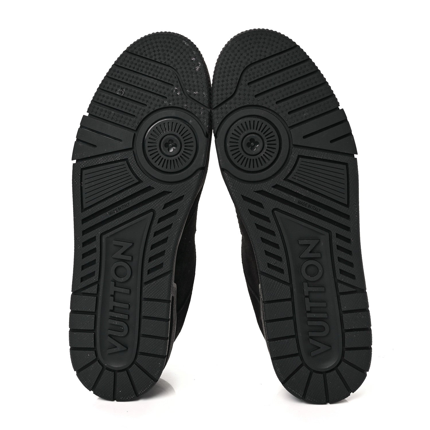 Louis Vuitton Suede Mens LV Trainer Sneakers 9 Black 5 of 8