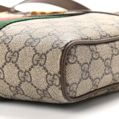 Gucci GG Supreme Monogram Web Small Ophidia Messenger Bag Brown 9 of 9
