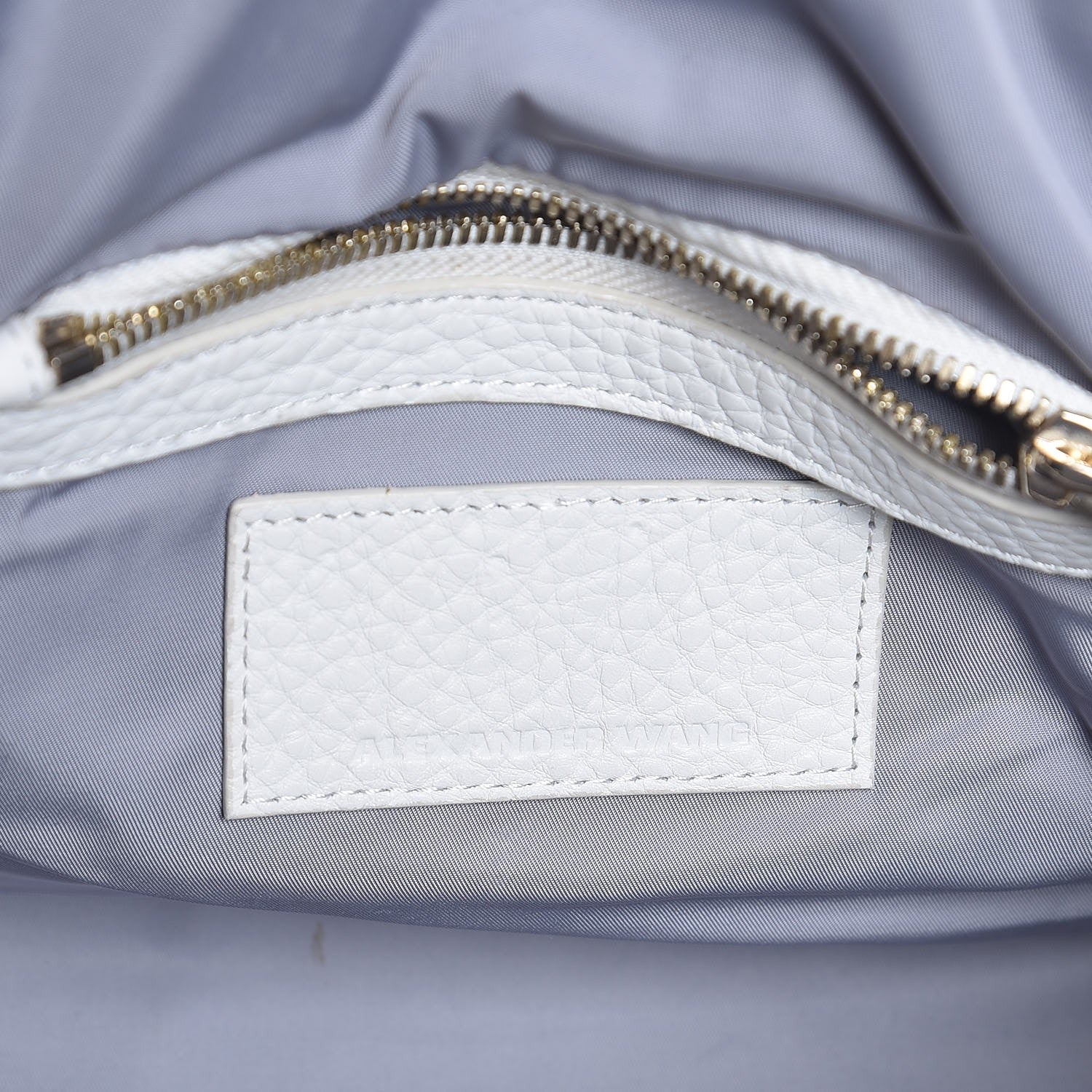 Alexander Wang Pebbled Lambskin Rockie White Gold Hardware 6 of 6