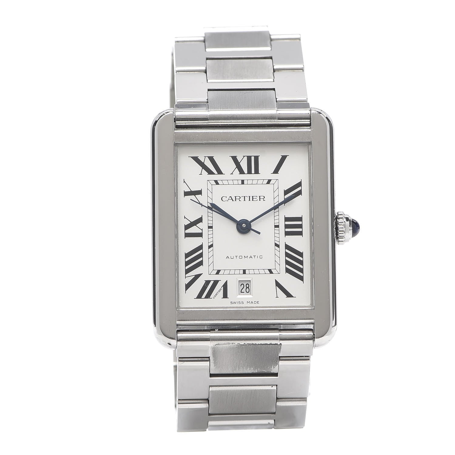 Cartier Stainless Steel 31mm Tank Solo Automatic Watch 1 of 5