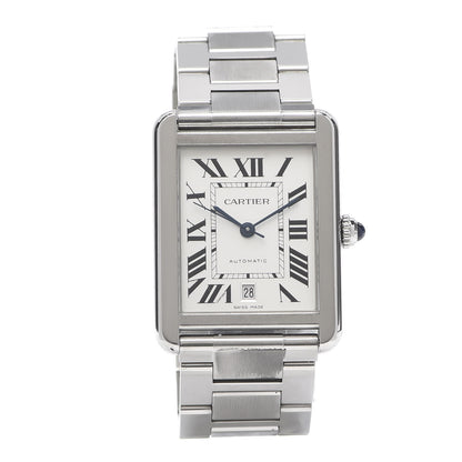 Cartier Stainless Steel 31mm Tank Solo Automatic Watch 1 of 5