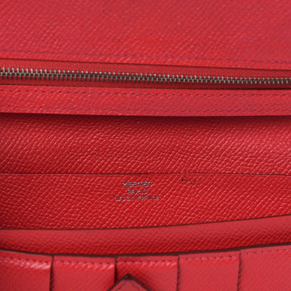 Hermes Epsom Bearn Gusset Wallet Bougainvillea 10 of 10