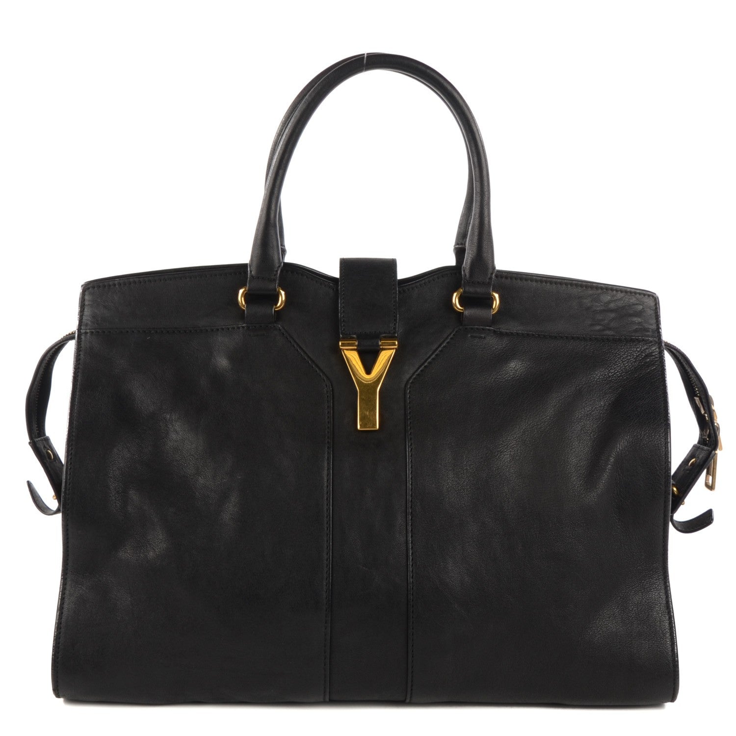 Saint Laurent Sheepskin Large Cabas ChYc Black 1 of 7