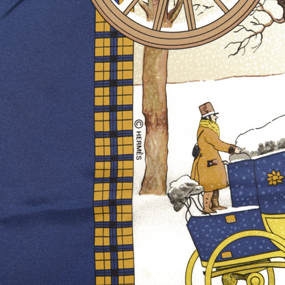 Hermes Silk L'hiver En Poste Scarf 90 5 of 7