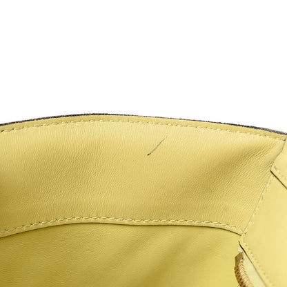 Valentino Garavani Vitello Watercolor Rockstud Double Handle Tote Rose Green Yellow Sky 16 of 16