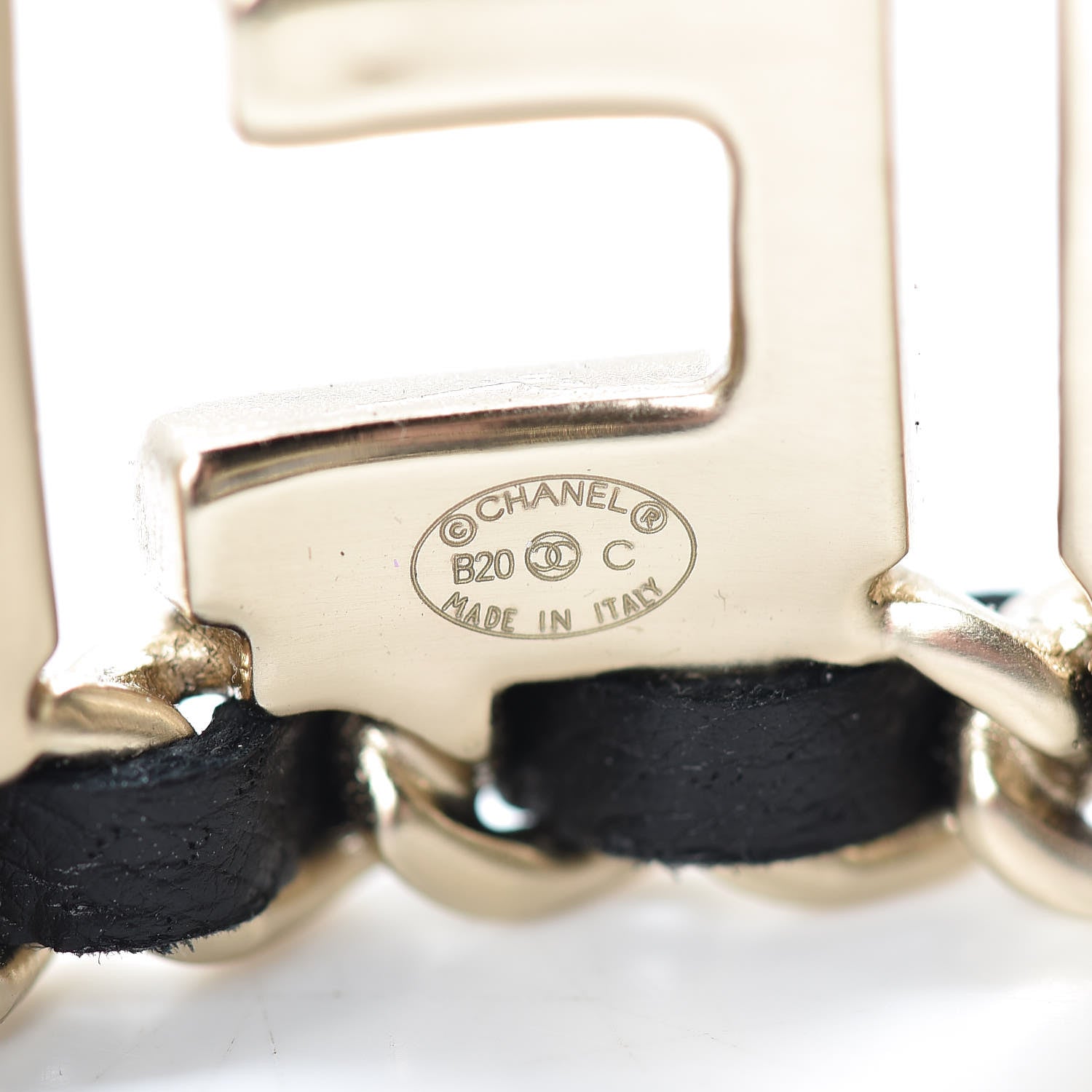 Chanel Lambskin Chain Vintage Allure Bracelet Gold 4 of 6