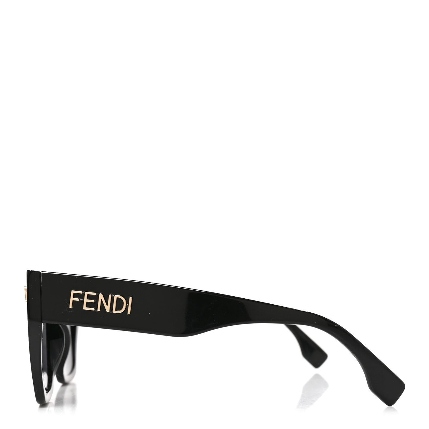 Acetate Fendigraphy Square Sunglasses FE40070I Black