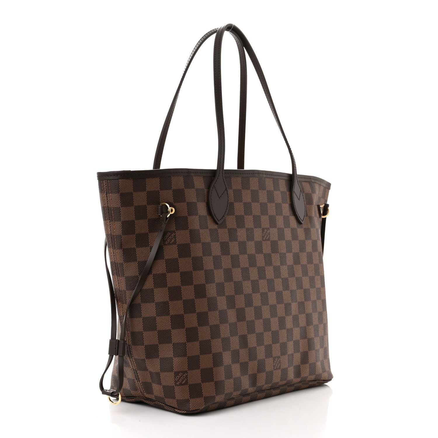 Louis Vuitton Damier Ebene Neo Neverfull MM Rose Ballerine 4 of 11