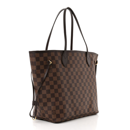 Louis Vuitton Damier Ebene Neo Neverfull MM Rose Ballerine 4 of 11