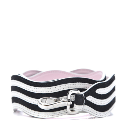 Fendi Suede Calfskin Waves Strap You Black 1 of 3