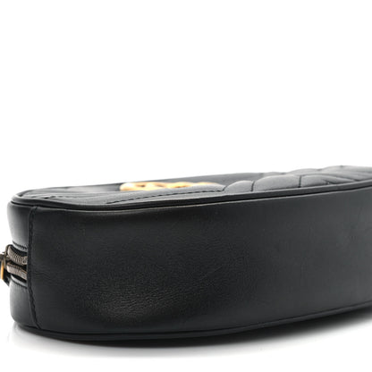 Gucci Calfskin Matelasse GG Marmont Belt Bag 75 30 Black 7 of 8