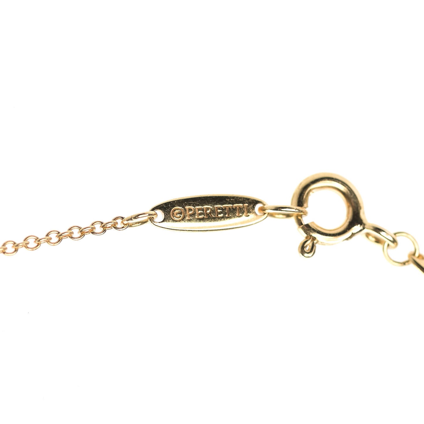 18K Yellow Gold Diamond .36ct Elsa Peretti Diamonds by the Yard Pendant Necklace