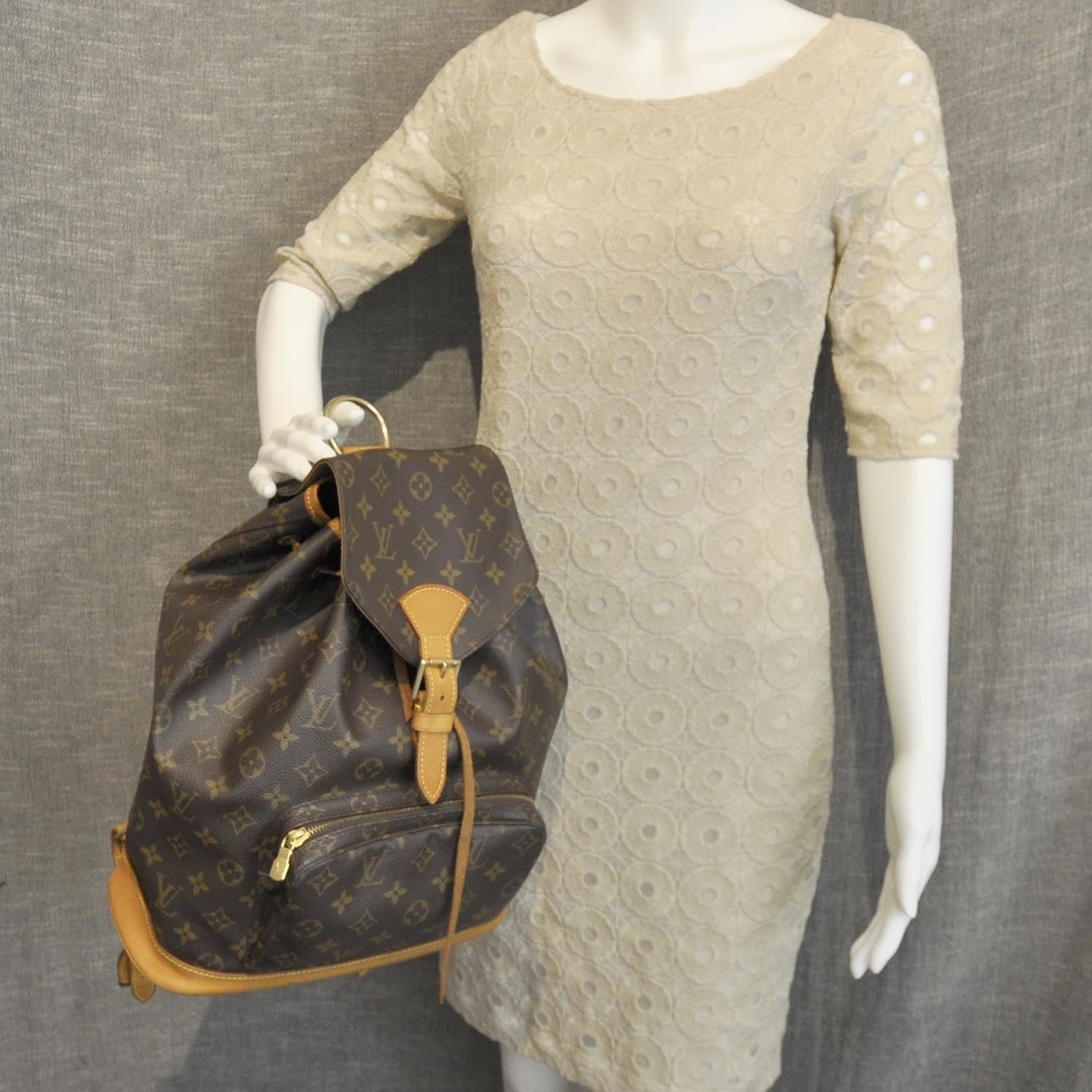 Louis Vuitton Monogram Montsouris GM Backpack 2 of 9