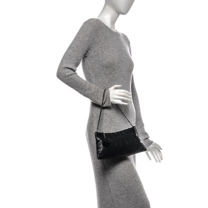 Chanel Lambskin Pleated Tassel Shoulder Bag Black 2 of 8