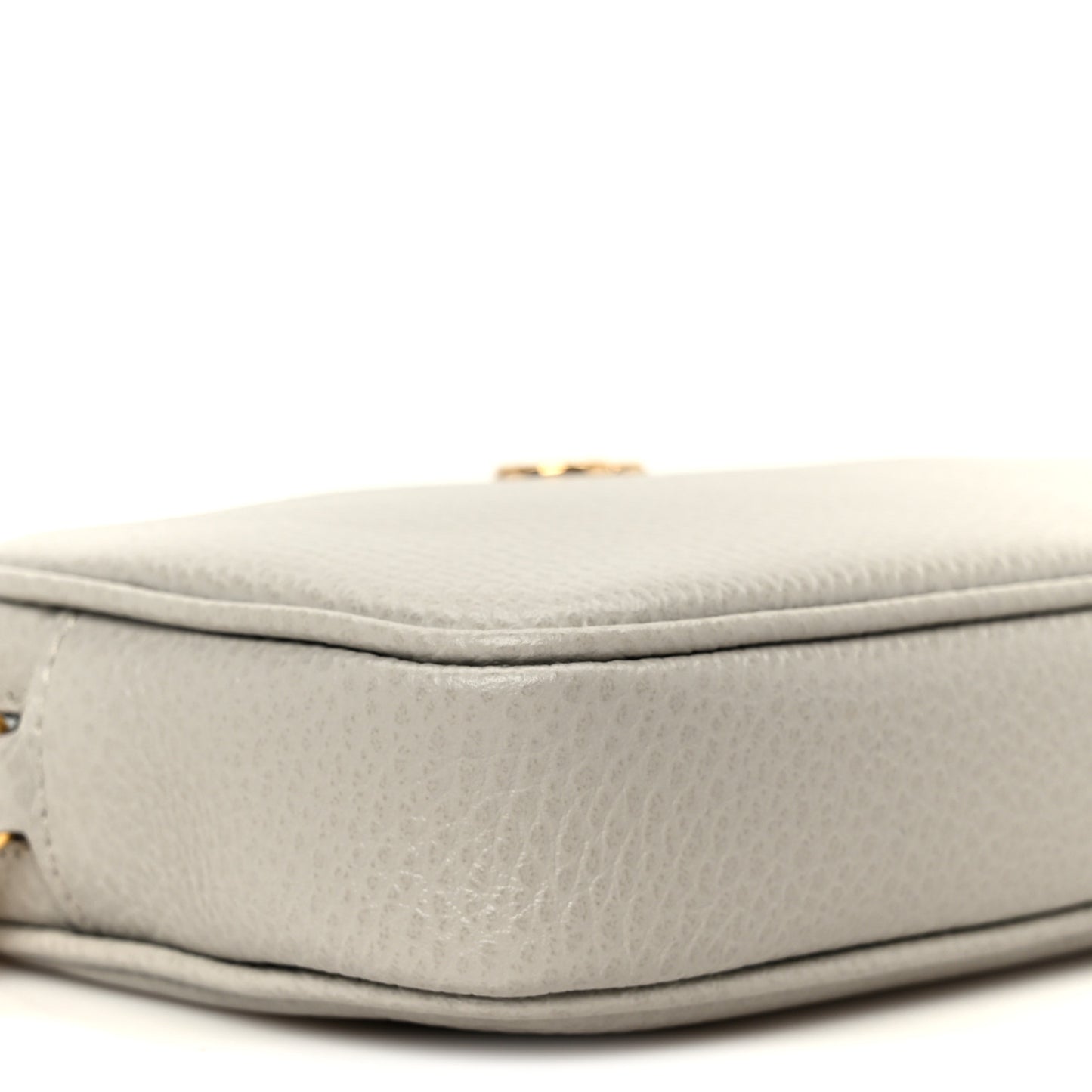 Dollar Calfskin Super Mini GG Marmont Chain Shoulder Bag Deep Grey
