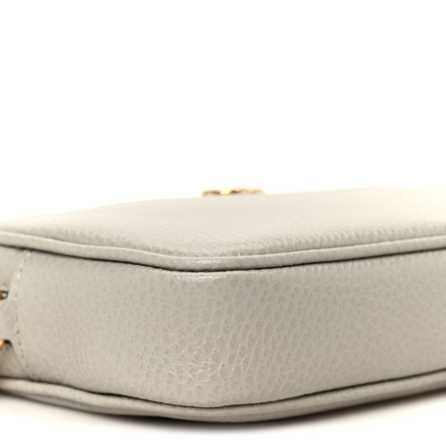 Gucci Dollar Calfskin Super Mini GG Marmont Chain Shoulder Bag Deep Grey 9 of 10