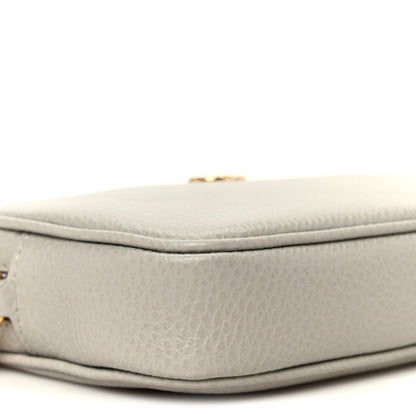 Gucci Dollar Calfskin Super Mini GG Marmont Chain Shoulder Bag Deep Grey 9 of 10