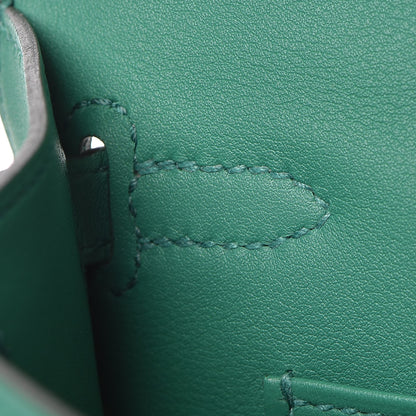 Hermes Swift Kelly Pochette Clutch Vert Vertigo 23 of 28