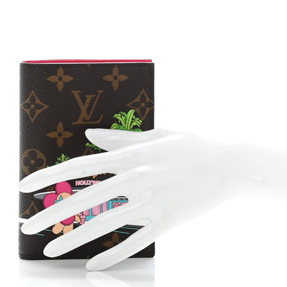 Louis Vuitton Monogram 2021 Christmas Animation Hollywood Passport Cover Fuchsia 2 of 6