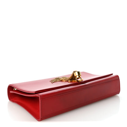 Saint Laurent Smooth Calfskin Medium Classic Monogram Kate Tassel Satchel Lipstick Red 4 of 11