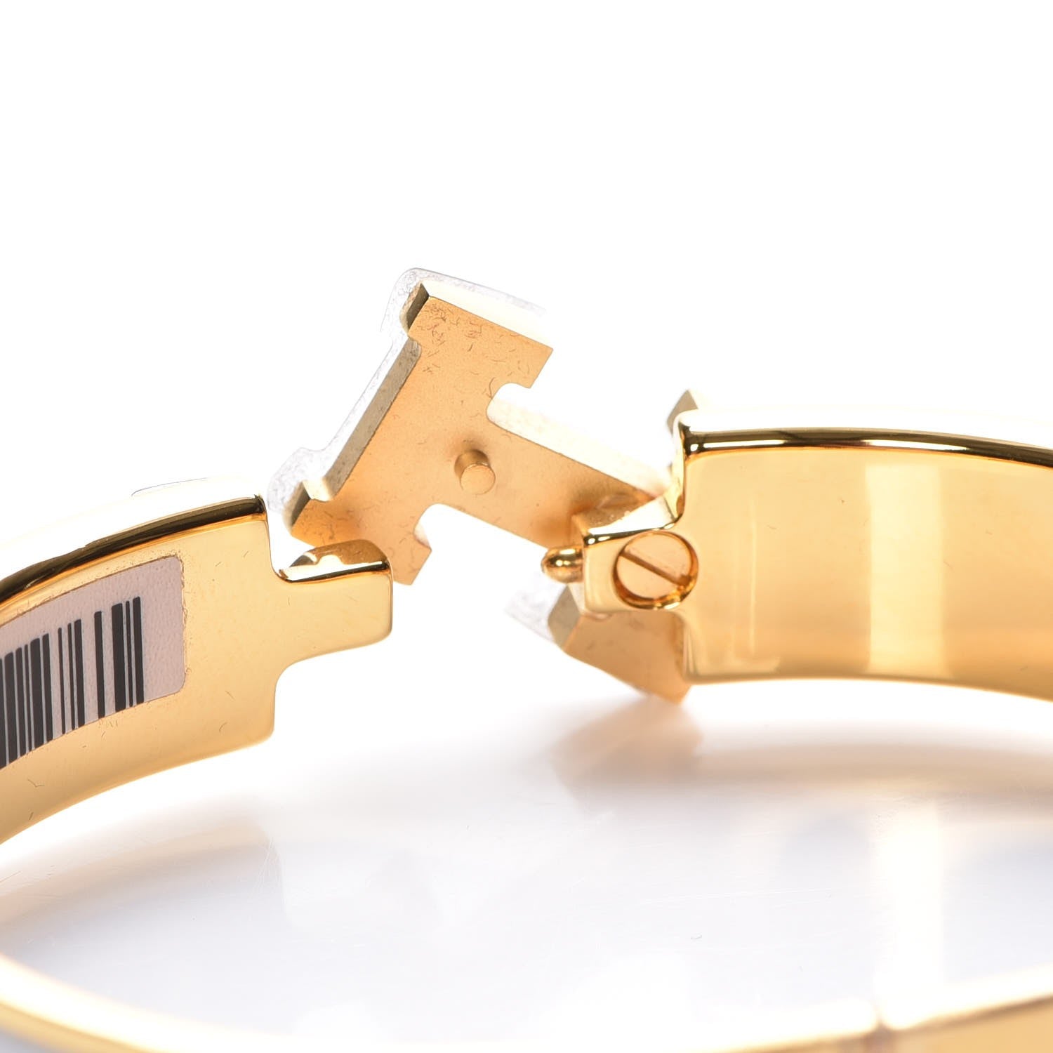 Hermes Enamel Narrow Clic Clac H Bracelet PM White 5 of 6