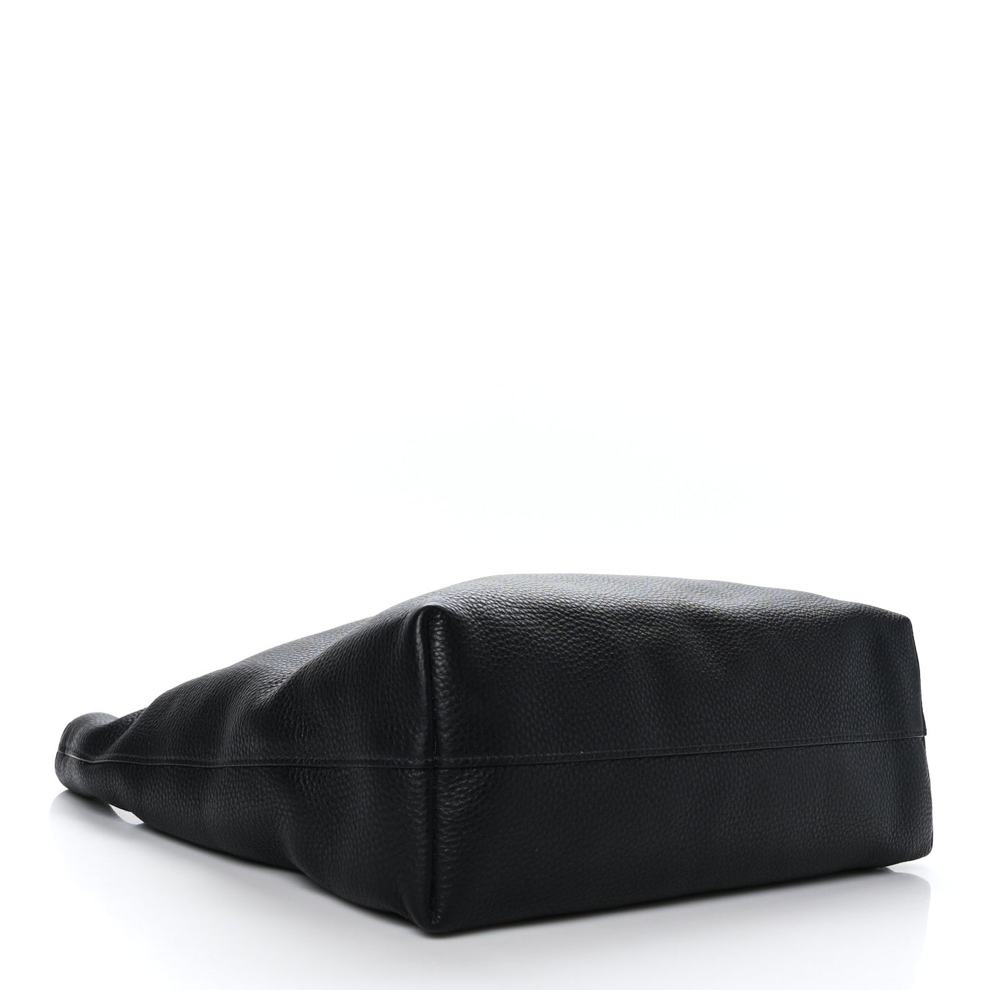 Vitello Daino Shopping Tote Black