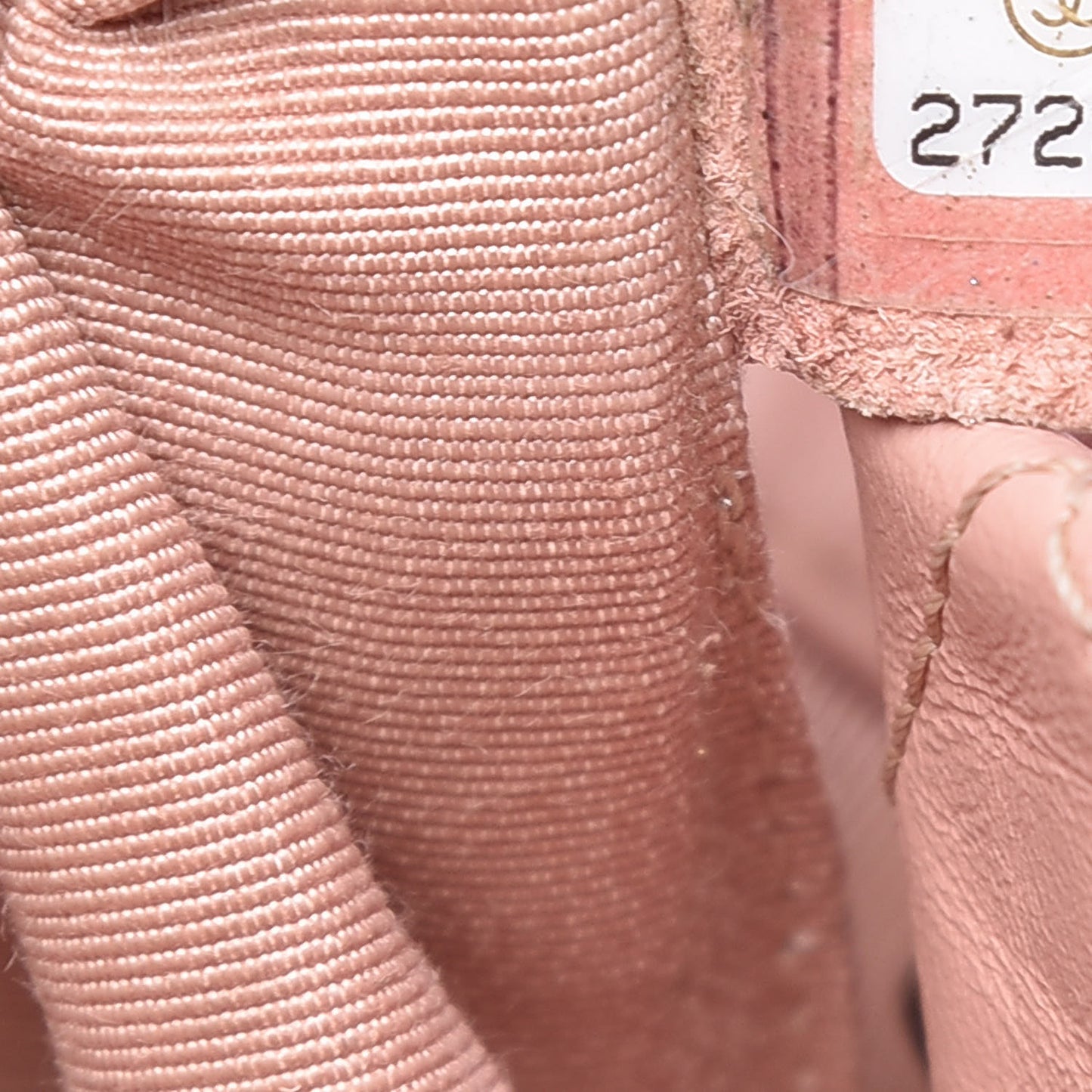 Aged Calfskin Quilted Gabrielle Backpack Light Pink