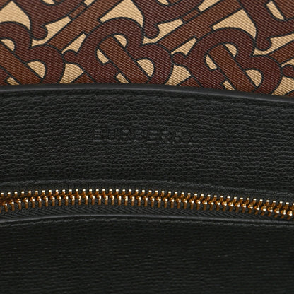Burberry Calfskin TB Motif Embossed Tote Black 6 of 11