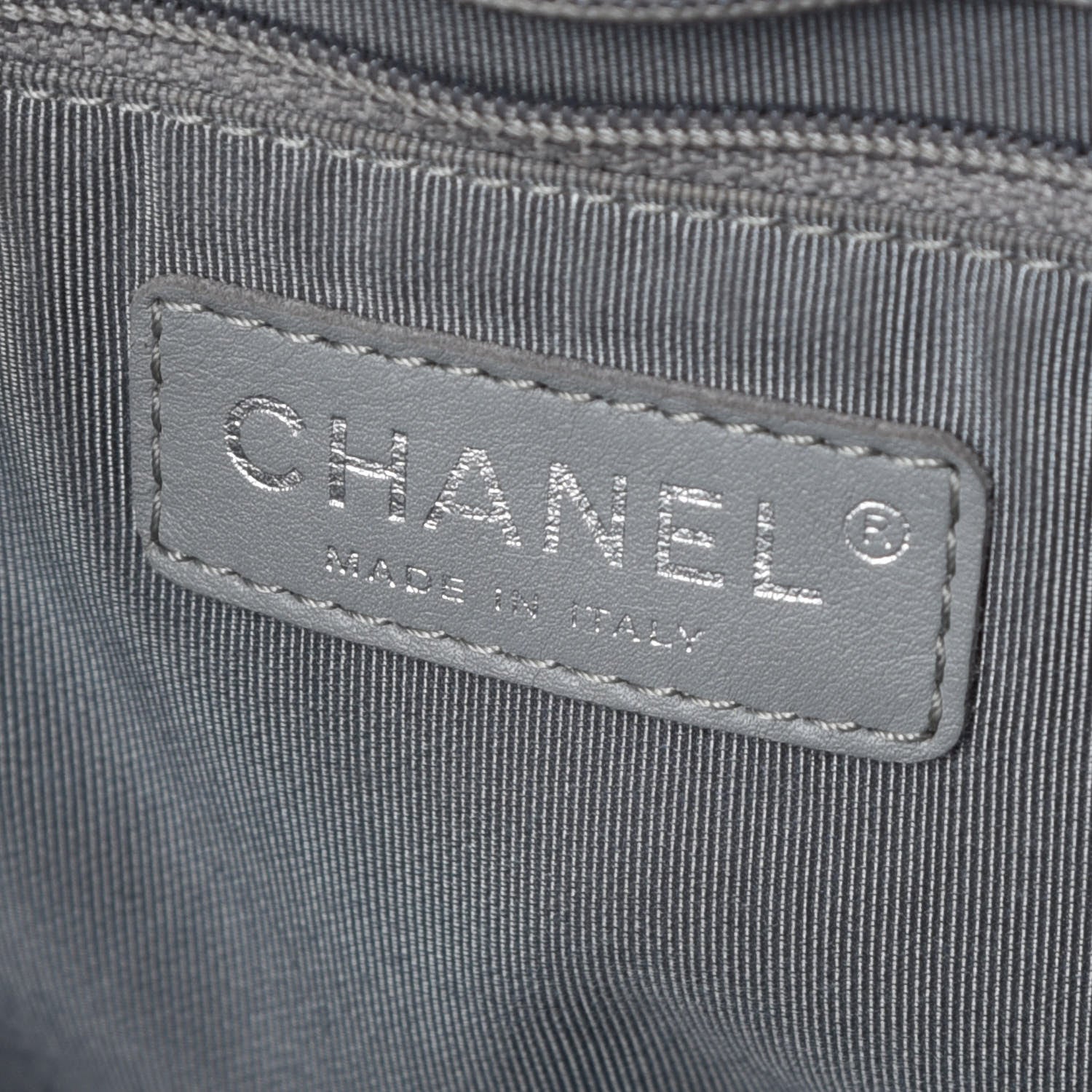 Chanel Calfskin Large Trianon Tote Grey 9 of 11