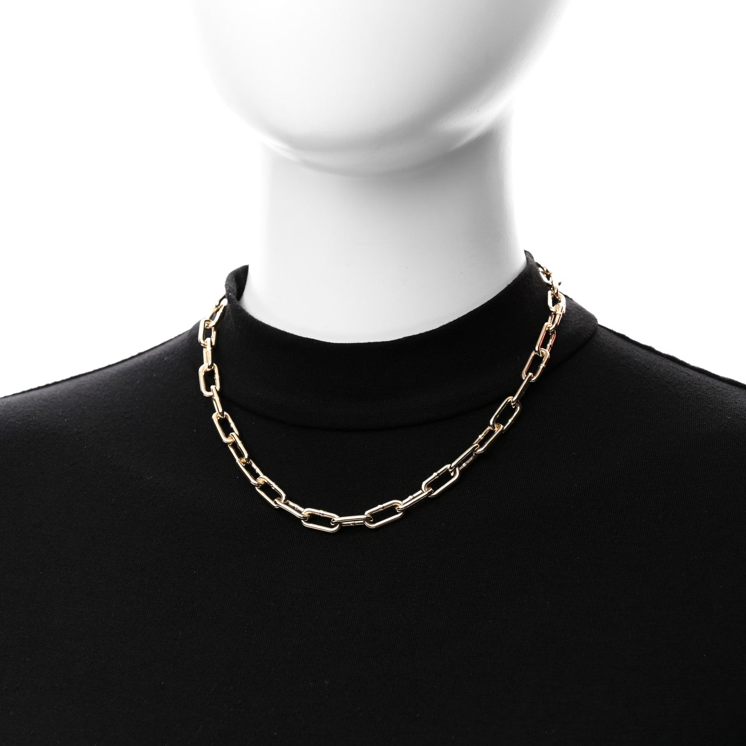 Bottega Veneta 18K Yellow Gold Sterling Silver Link Necklace Gold 2 of 5