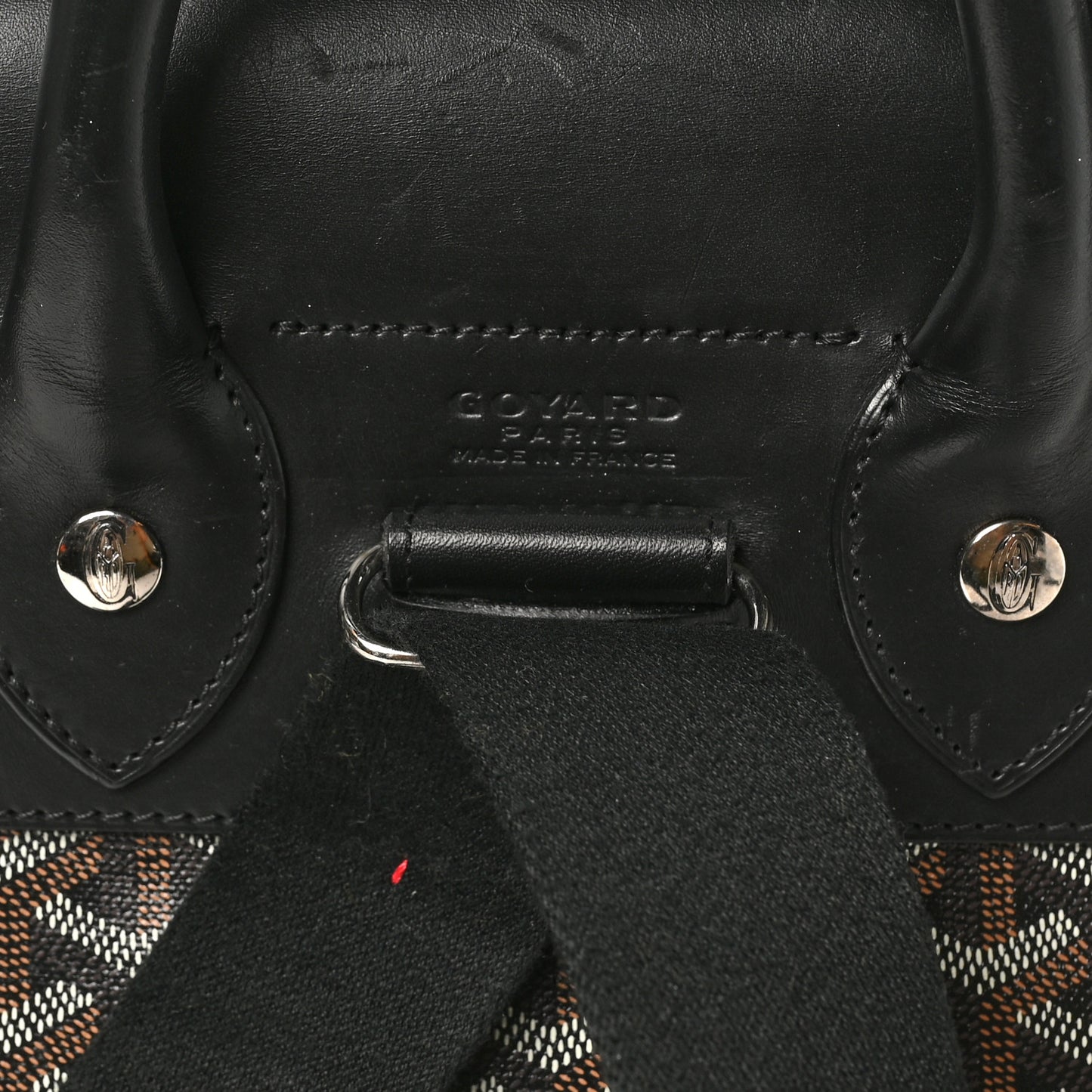 Goyardine Calfskin Alpin MM Backpack Black
