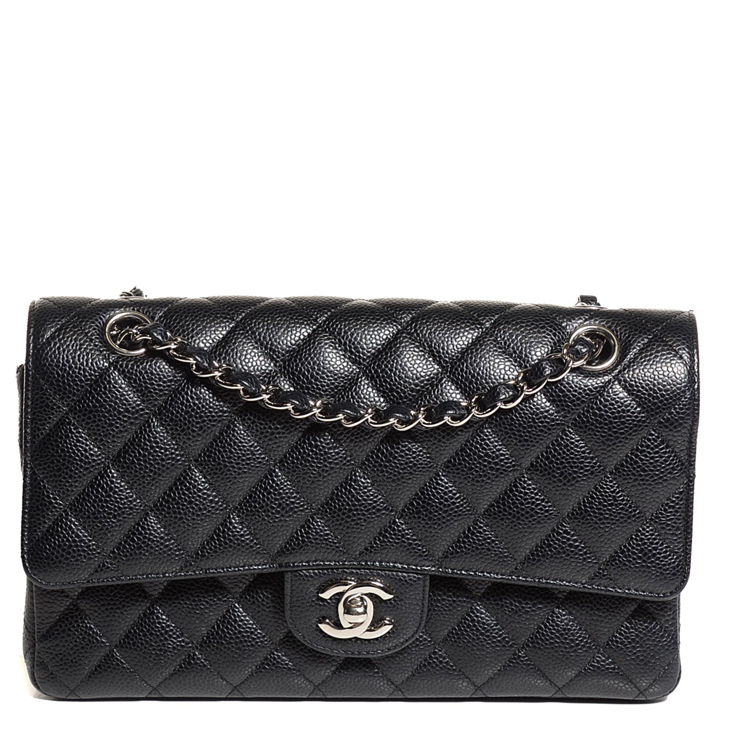 Chanel Caviar Quilted Medium Double Flap Black 1 of 10