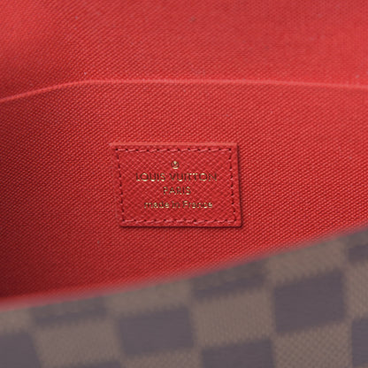 Louis Vuitton Damier Ebene Pochette Felicie Chain Wallet 8 of 12