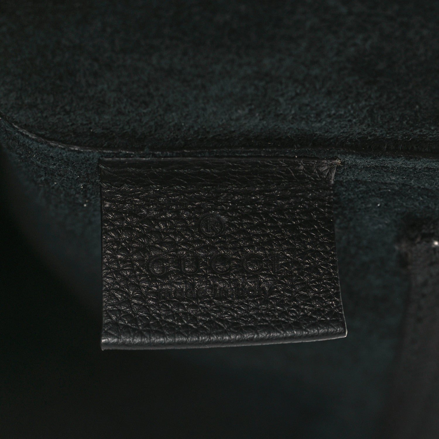 Gucci Pebbled Calfskin Large Logo Portfolio Clutch Black 6 of 7