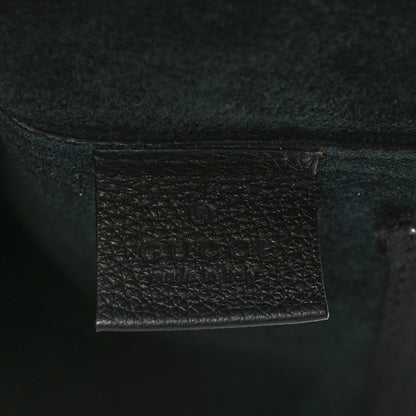 Gucci Pebbled Calfskin Large Logo Portfolio Clutch Black 6 of 7