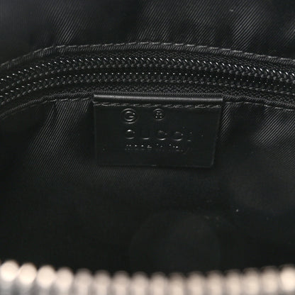 Gucci Techno Canvas Selleria Calfskin Web Small Flat Messenger Bag Black 6 of 9