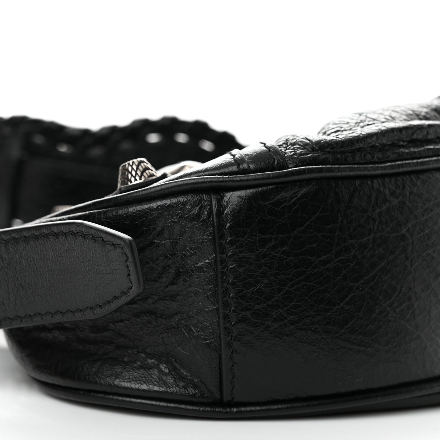 Agneau Arena Le Cagole Shoulder Bag XS Black