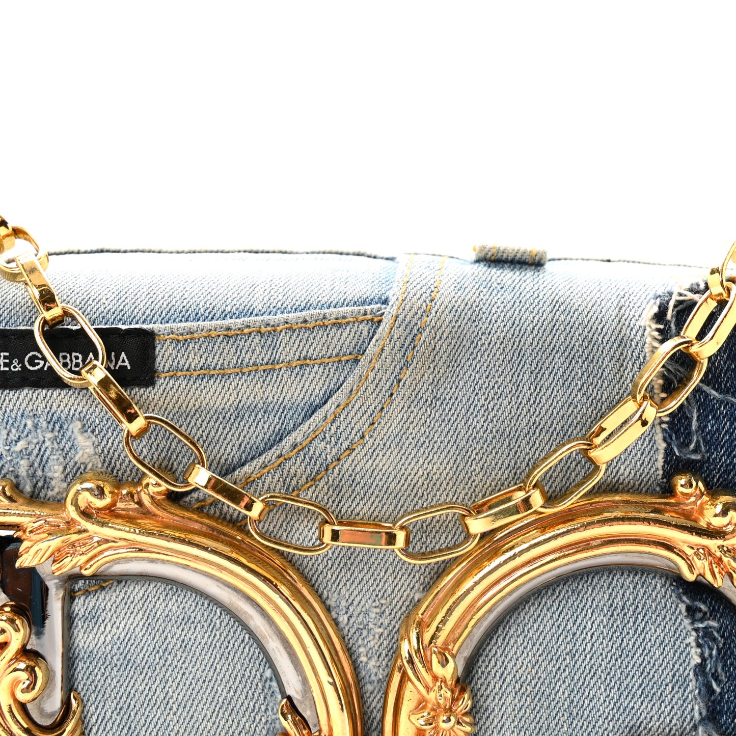 Denim DG Girls Shoulder Bag Blue