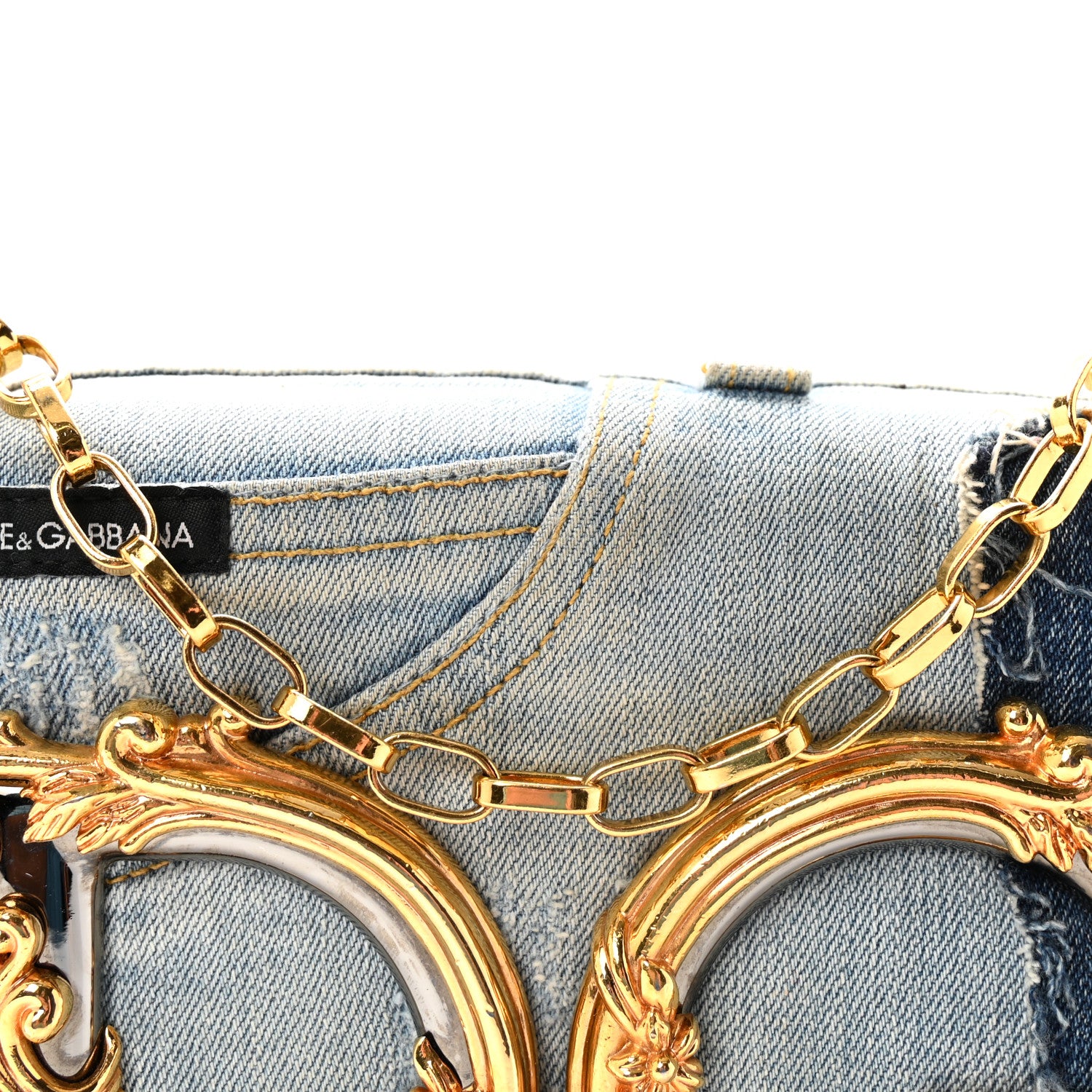 Dolce & Gabbana Denim DG Girls Shoulder Bag Blue 7 of 9