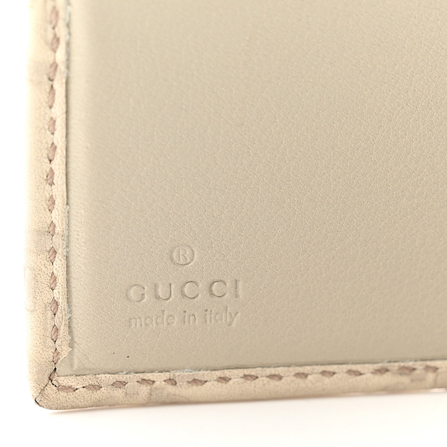Gucci Guccissima D Ring Compact Wallet Off White 6 of 11