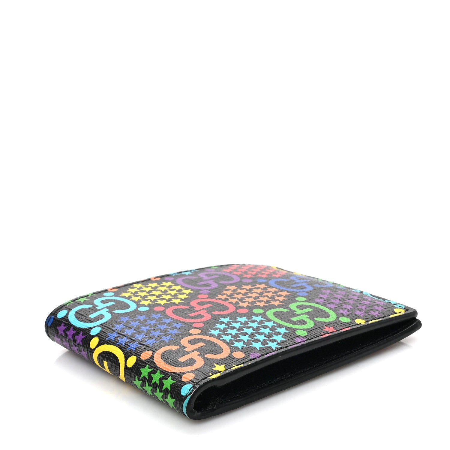 Gucci GG Supreme Monogram Psychedelic Bi-Fold Wallet Black Multicolor 4 of 6