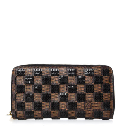 Louis Vuitton Damier Paillettes Zippy Wallet Black 1 of 7