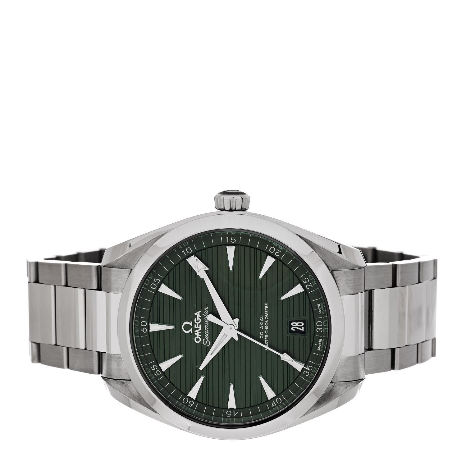 Omega Stainless Steel 41mm Seamaster Aqua Terra Co-Axial Automatic Watch Green 220.10.41.21.10.001 2 of 5