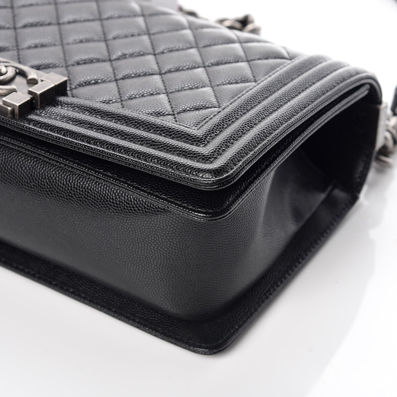 Chanel Caviar Quilted Medium Boy Flap Black 11 of 12