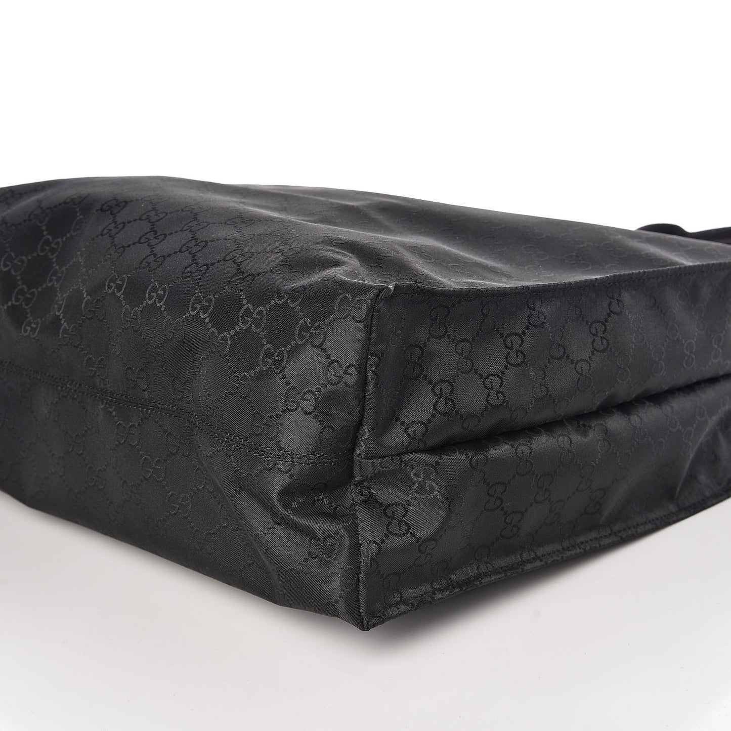 Nylon Monogram Vertical Tote Black