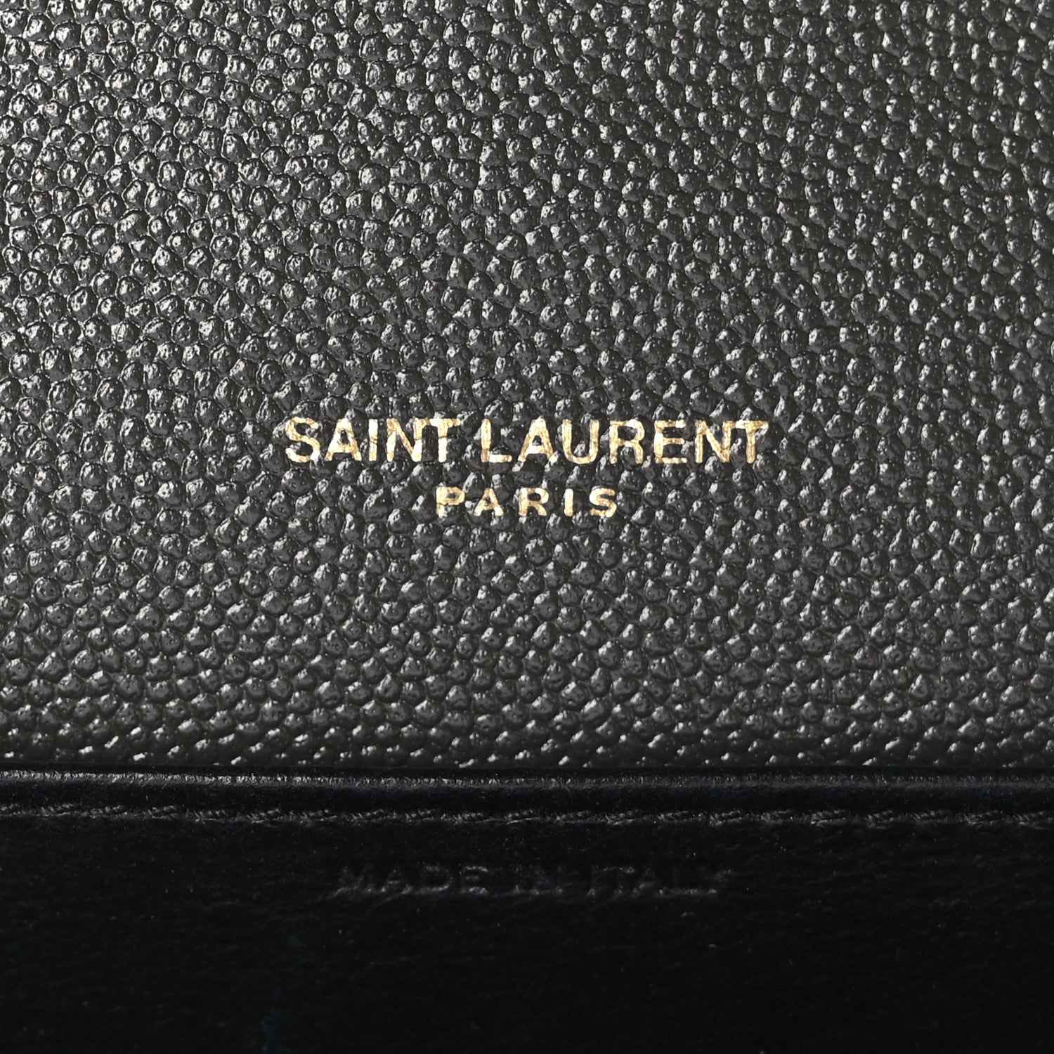 Saint Laurent Grain De Poudre Uptown Chain Wallet Pebble 6 of 11