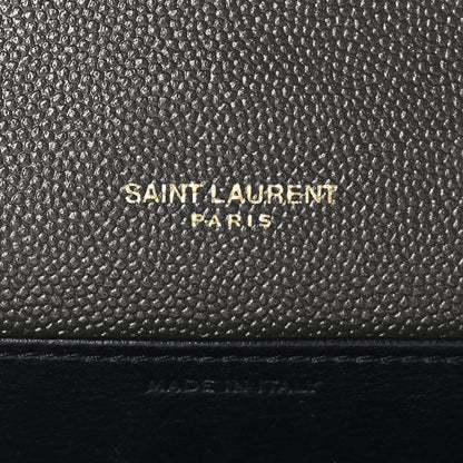 Saint Laurent Grain De Poudre Uptown Chain Wallet Pebble 6 of 11
