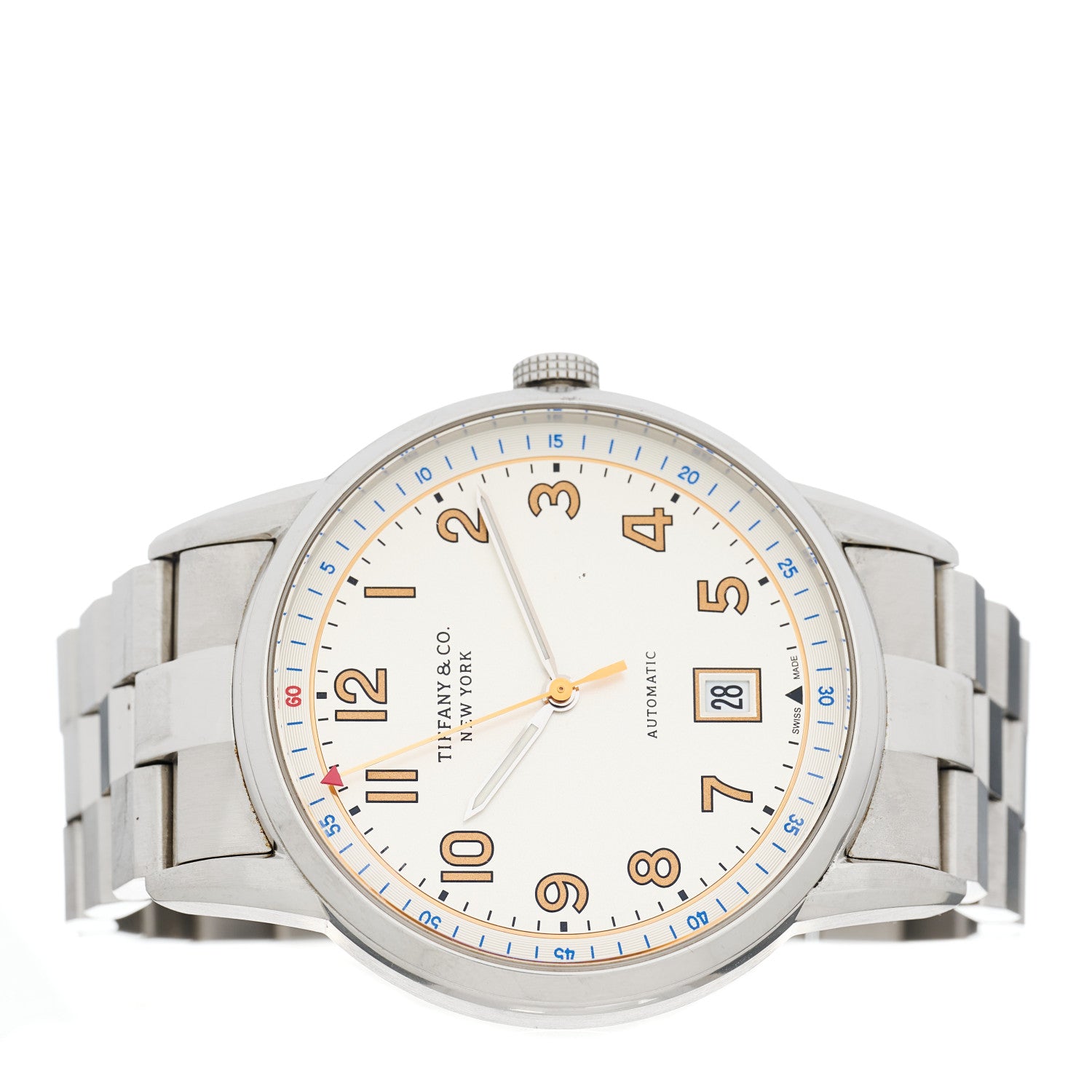 Tiffany Stainless Steel 40mm CT60 3-Hand Automatic Watch 2 of 4